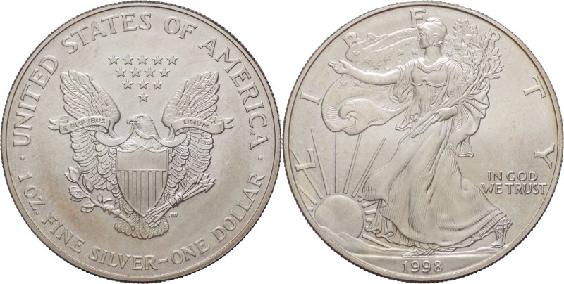 Stati Uniti d'America (dal 1776) - 1 dollaro (1 oncia) - "American Eagle" - 1998...