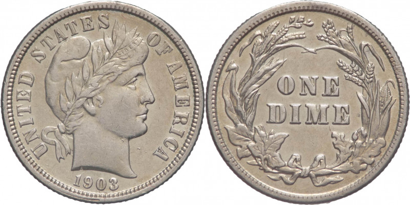 Stati Uniti d'America (dal 1776) - 1 dime 1903 - KM# 113 - Ag 

qSPL

SPEDIZ...