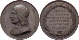 Italia - medaglia a nome di Angelo Poliziano (1454-1494) Opus Cerbara - mm42; gr.45,81 - Ae 

qFDC

SPEDIZIONE IN TUTTO IL MONDO - WORLDWIDE SHIPP...