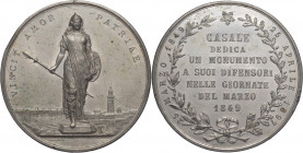 Italia - Casale Monferrato - Medaglia commemorativa dedicata ai combattenti del 1849 - 1897 - Opus Johnson - Wm - 44 mm

BB/SPL

SPEDIZIONE SOLO I...