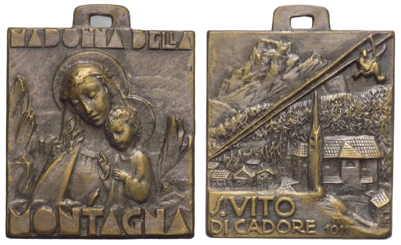 Italia - S.Vito di Cadore - medaglia della Madonna della Montagna - 1920-1940 - ...