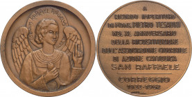 Italia - medaglia a tema emessa a nome di Mons. Pietro Tesauri dall'Associazione Giovanile di Azione Cattolica di Correggio - 1962 - Opus Alberti - Ae...