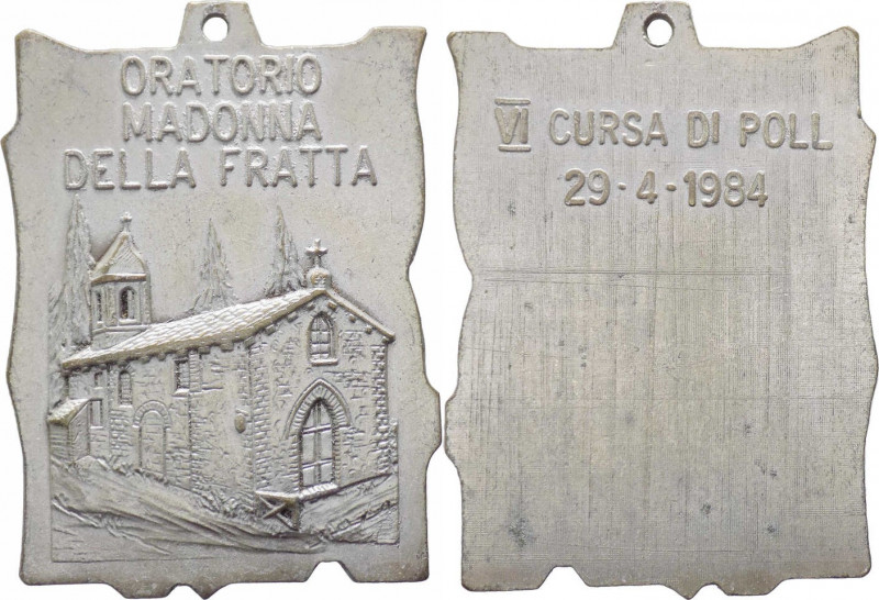 Italia - Medaglia votiva del 29-4-1984 dell'Oratorio della Madonna della Fratta ...