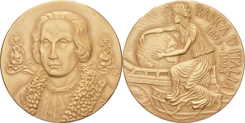 Italia - Medaglia celebrativa del Centenario della Banca d'Italia (1893-1993) - ...