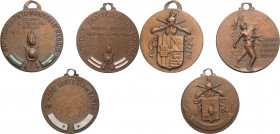 Lotto di 3 medaglie: la prima emessa per il 46° Reggimento Fanteria "Reggio"; la seconda per 40° Reggimento Fanteria "Bologna"; la terza emessa per l'...
