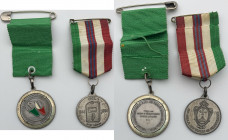 Lotto di 2 medaglie: Una commemorativa del cinquantesimo della battaglia di Filottrano combattuta il 9/10 luglio 1944; L'altra commemorativa del cinqu...