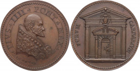 Stato Pontificio - Bologna - Pio IV (1559-1565) Medaglia 1560 - Cappella Farnese - Riconio XVIII-XIX sec. - Opus G.A.De Rossi - Linc.591 - Ae - 35 mm ...