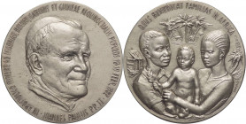 Città del Vaticano - Giovanni Paolo II, Wojtila (1978-2005) - medaglia per il viaggio in Africa - 1982 - Opus lorioli - Ag.800 - gr. 19,57 ; Ø 35 mm
...