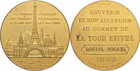 Francia - Medaglia inaugurazione Tour Eiffel - 1889 Ae dorato - gr. 41,70, Ø 42 mm

qFDC

SPEDIZIONE SOLO IN ITALIA - SHIPPING ONLY IN ITALY