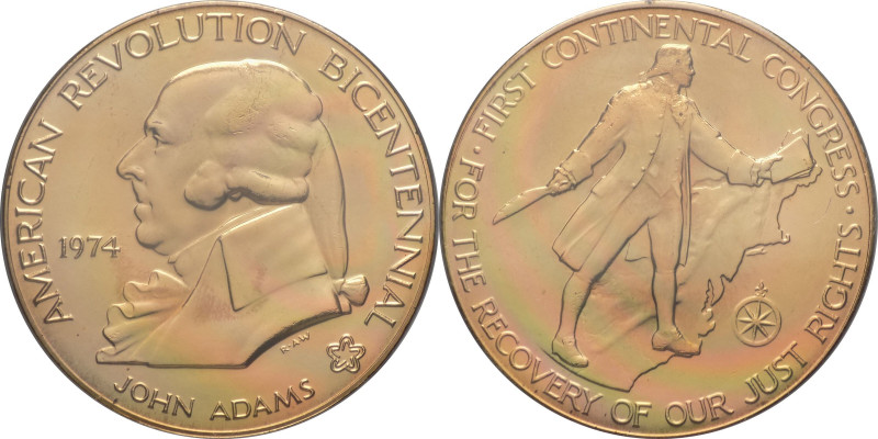 Stati Uniti d'America (dal 1776) - medaglia 1974 raffigurante il presidente John...