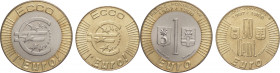 Italia - Lotto n.2 gettoni italiani - composto da 1 Euro "Fiesole-Pontassieve 1997/1998" e 0,50 Cent "Fiesole-Pontassieve 1997/1998" - Ecco l'Euro - C...