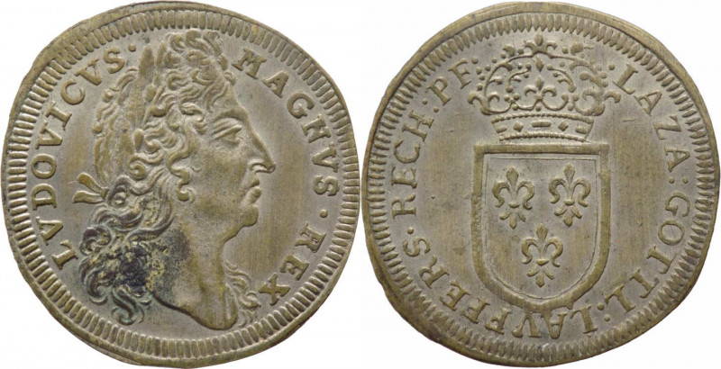 Francia - Luigi XIV (1643-1715) gettone prodotto a Norimberga - D/ LVDOVICVS . M...