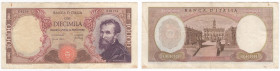 Repubblica Italiana (dal 1946) - monetazione in lire (1946-2001) - 10000 lire "Michelangelo" - 20.05.1966 - N° serie: Z0254 018174 - Crapanzano 575 
...