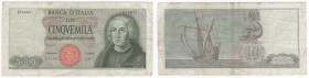 Repubblica Italiana (dal 1946) - monetazione in lire (1946-2001) - 5000 lire Colombo - 03.09.1964 - N° serie: D0005 010871 - Crapanzano 530 

mBB 
...