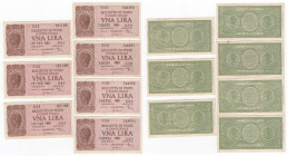 Italia - Periodo della Luogotenenza - lotto di 7 banconote da 1 lira di cui un gruppo da tre e uno da quattro sono consecutive

FDS

SPEDIZIONE IN...
