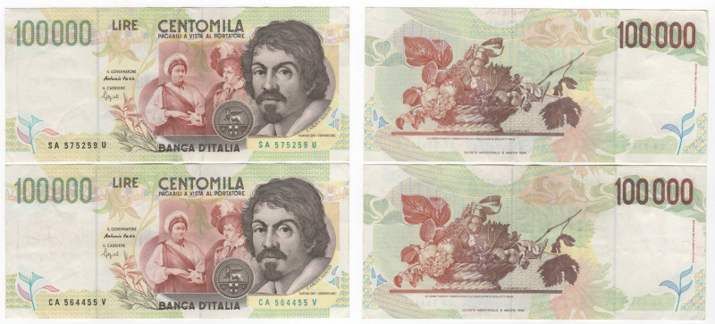 Repubblica Italiana (dal 1946) - monetazione in lire (1946-2001) - Lotto di 2 ba...