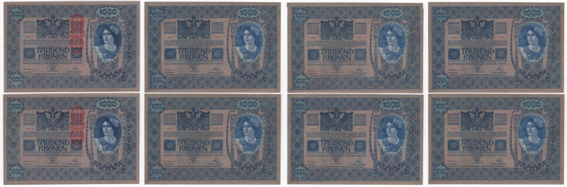 Repubblica dell'Austria Tedesca (1918-1919) - Lotto di 4 banconote consecutive d...