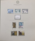 Italia - Foglio francobolli album G.B.E. - A II o 34 serie anno 1961 - serie parzialmente incompleta (manca il L. 205 rosa lilla detto "Gronchi Rosa")...