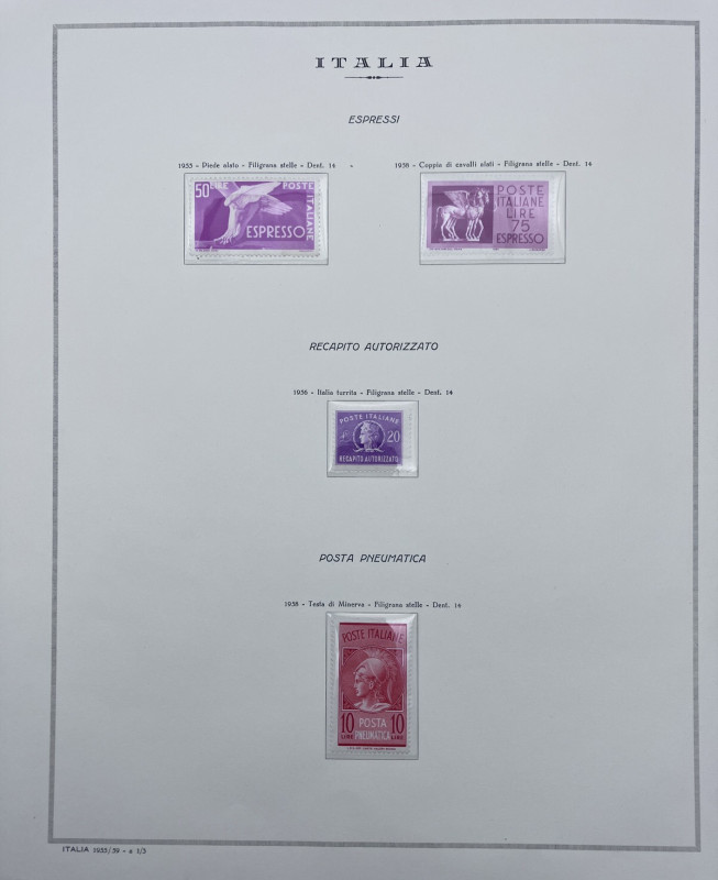 Fogli Album Marini "Italia 1955/59 - a 1/3

SPEDIZIONE IN TUTTO IL MONDO - WOR...