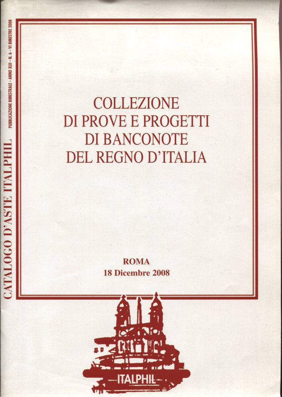 ITALPHIL. - Roma, 18 - Dicembre, 2008. Collezione di Prove e Progetti di bancono...