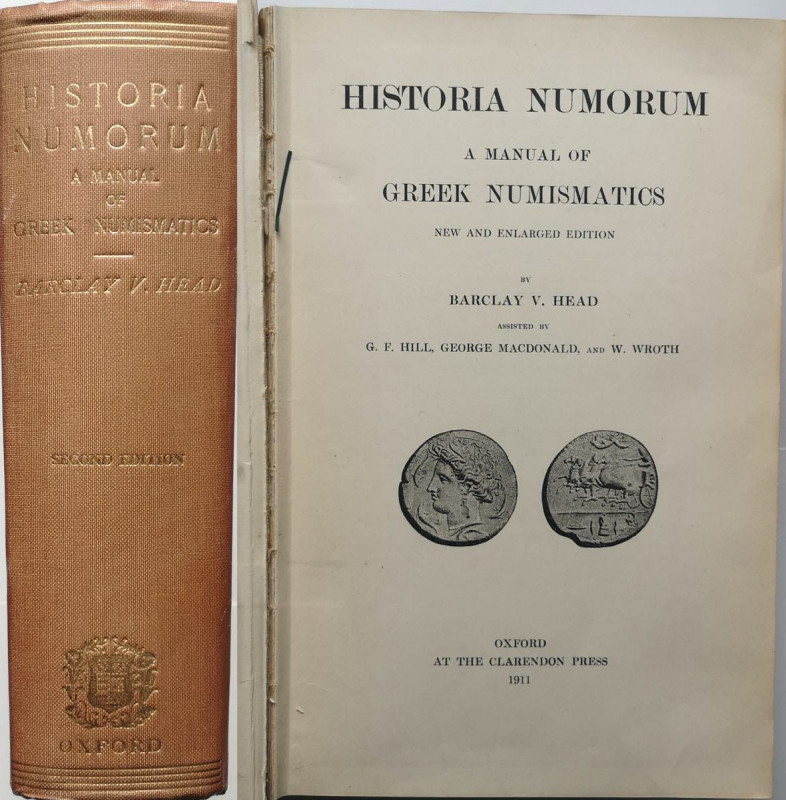 Libri. Barclay V. Head. Historia Numorum a Manual of Greek Numismatics. Oxford 1...