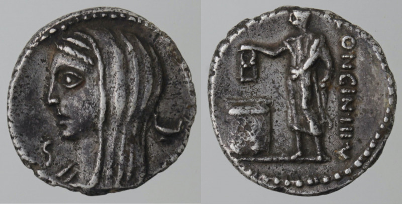 Repubblica Romana. Gens Cassia. L. Cassius Longinus. 63 a.C. Denario. Ag. D/ Rom...