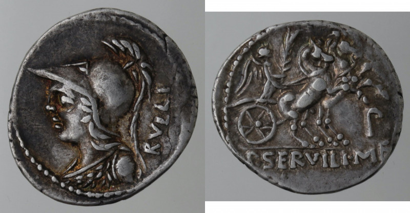Repubblica Romana. Gens Servilia. Publius Servilius M.f. Rullus. 100 a.C. Denari...