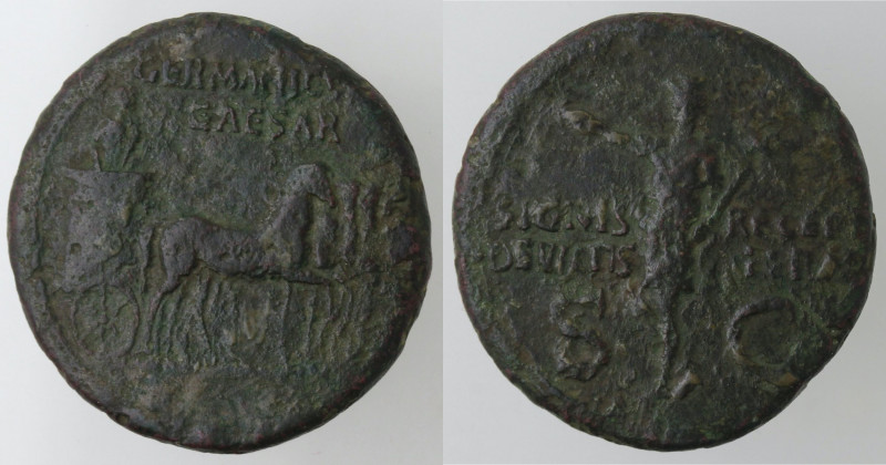 Impero Romano. Germanico, figlio di Nero Claudio Druso e Antonia, deceduto nel 1...