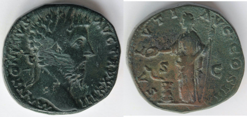 Impero Romano. Marc'Aurelio. 161-180 d.C. Sesterzio. Ae. D\ M ANTONINVS AVG TR P...