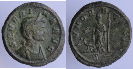 Impero Romano. Severina moglie di Aureliano. 274-275 d.C. Asse o Sesterzio ridotto. Ae. D/ SEVERINA AVG Busto di Severina verso destra. R/ IVNO REGINA...