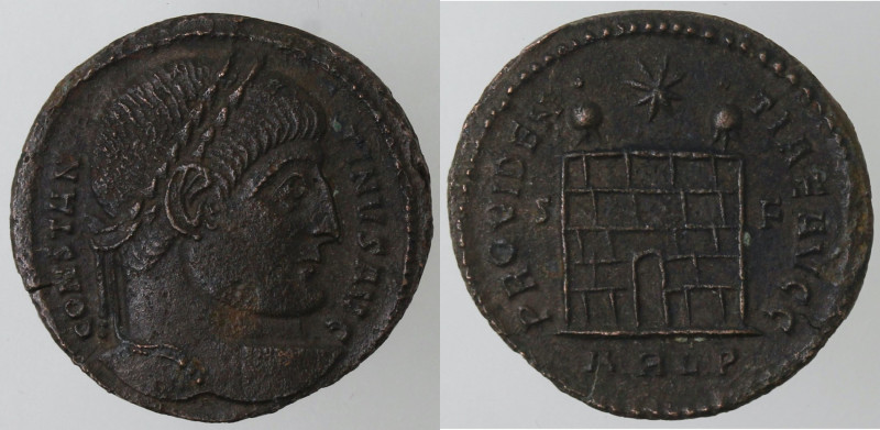 Impero Romano. Costantino I. 306-337 d.C. Follis. Ae. D/ CONSTANTINVS AVG Busto ...