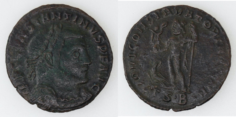 Impero Romano. Costantino I. 306-337 d.C. Follis ridotto. Ae. D/ CONSTANTINVS P ...