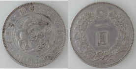 Monete Estere. Giappone. Mutsu-Hito. 1867-1912. Yen 1892. Ag. KM 25.3. Peso gr. 26,87. Diametro mm. 38. BB+. (6222)