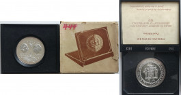 Monete Estere. Jamaica. 10 Dollari 1972. 10° anniversario - Indipendenza. Ag. KM# 60. Peso 49,2 gr. Proof. in confezione originale danneggiata. (8722)...