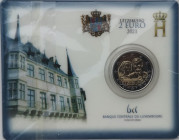 Monete Estere. Lussemburgo. 2 Euro. Coincard. 40º anniversario di matrimonio del Granduca Enrico con Maria Teresa. FDC. (8822)