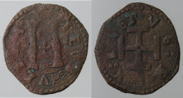 Zecche Italiane. L'Aquila. Carlo V. 1519-1556. Cavallo. Ae. MIR 124. Peso gr. 1,69. Diametro mm. 18. qMB. RR.