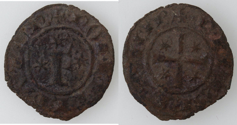 Zecche Italiane. Brindisi. Federico II. 1197-1250. Denaro 1249. Mi. MIR 300. B.4...