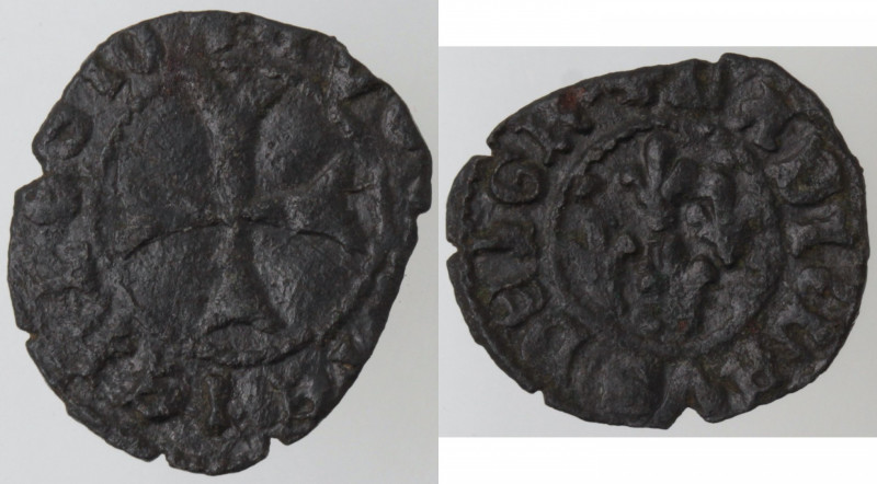 Zecche Italiane. Napoli. Ladislao di Durazzo. 1386-1414. Denaro. Mi. Peso gr. 0,...