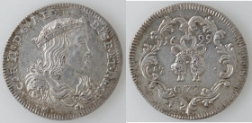 Zecche Italiane. Napoli. Carlo II. 1674-1700. Tarì 1699. Ag. Mag. 30. Peso gr. 4,35. Diametro mm. 25. qFDC. (6222)