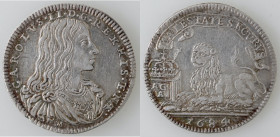 Zecche Italiane. Napoli. Carlo II. 1674-1700. Carlino 1684. Ag. Mag. 34. Peso gr. 2,86. Diametro mm. 22. SPL+. (6222).