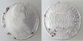 Zecche Italiane. Napoli. Ferdinando IV. 1759-1798. Piastra 1766. Ag. Mag.238. Peso gr 24,86. MB. (7522)
