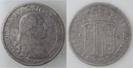 Zecche Italiane. Napoli. Ferdinando IV. 1759-1798. Piastra 1785. Ag. Mag. 242. Peso 26,48 gr. BB. RR. (ft1133/22)