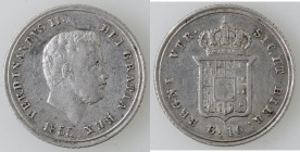 Zecche Italiane. Napoli. Ferdinando II. 1830-1859. Carlino 1855. Ag. Mag. 652. Peso gr. 2,30. Diametro mm. 18,50. qSPL.