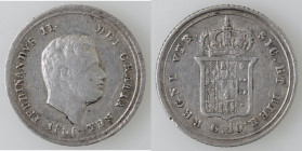 Zecche Italiane. Napoli. Ferdinando II. 1830-1859. Carlino 1856. Ag. Mag. 653. Peso gr. 2,33. Diametro mm. 24. BB+. NC.