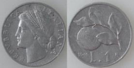 Repubblica Italiana. 1 Lira 1946. It. Gig 361. Peso gr 1,28. Diametro mm. 22. SPL. R. (7822)