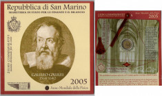 San Marino. 2 euro commemorativi 2005. Galileo Galilei. FDC. In blister. (7722)