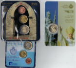 San Marino Vaticano. Lotto da 3 Confezioni. 2 Euro 2011, Trittico 2004-2005. FDC (7722)