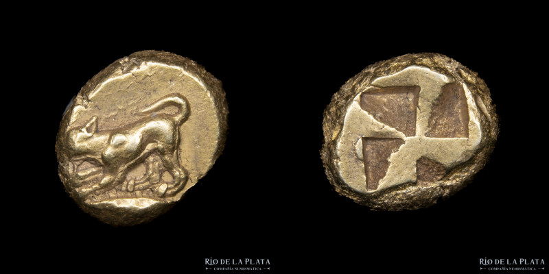 Cízico. Misia (500-450AC) Hekte de electro: 1/6 de Stater. 11.0mm; 2.73g. Emisio...