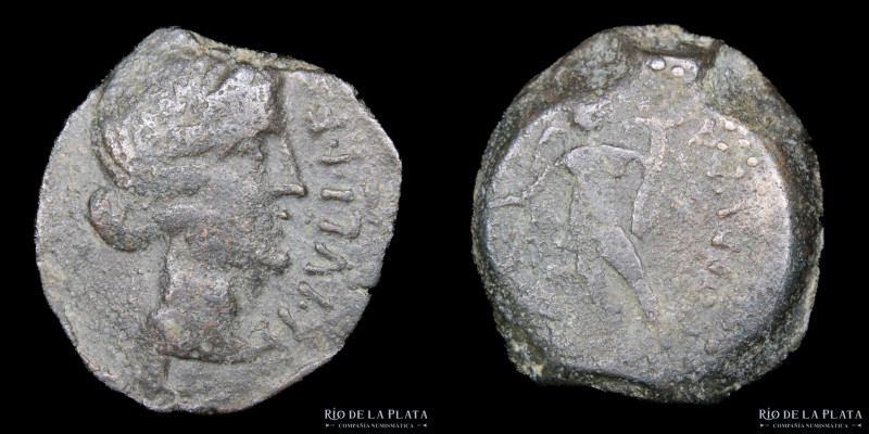 Hispania. Corduba (Córdoba) Gnaeus Julius 49-45AC. AE Cuadrante. 19.9mm; 5.43g. ...
