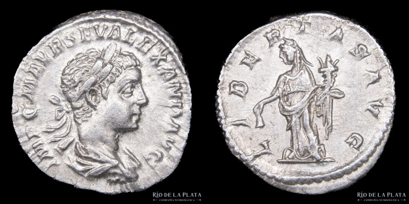 Roma. Severo Alejandro 222-235DC. AR Denario. Ceca de Roma (222DC) 20.0mm; 3.14g...